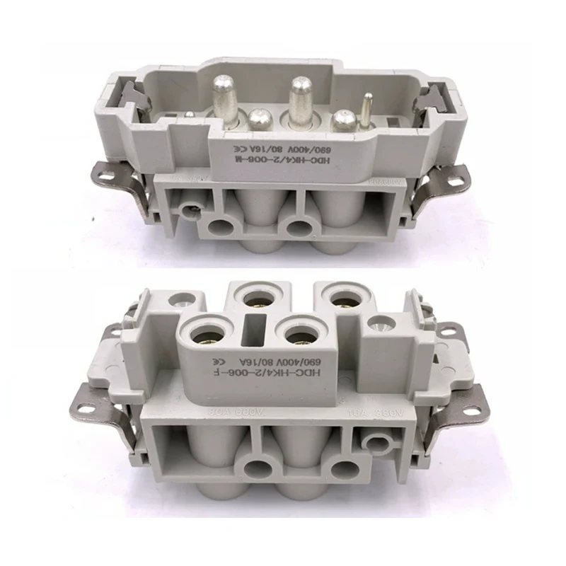 80A 4+2-Pin-Einsatz-Hochleistungssteckverbinder