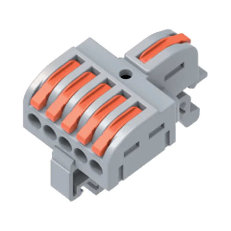 T Type One-In Multi-Out Din Rail Splicing Wire Quick Connectors